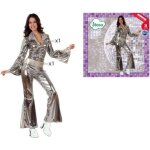 Dguisement disco femme - atosa - gris argent - adulte