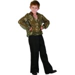 Dguisement - dguisement disco garon paillettes or