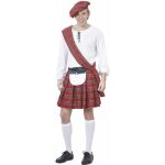 Dguisement cossais homme - marque 175425 - kilt chemisier blanc bonnet echarpe