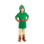 D�guisement - elfe aventurier - gar�on 10 - 12 ans - t - shirt pantalon ceinture - vert