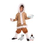 D�guisement eskimo - diamond - enfant - marron - peluche - veste pantalon