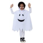 Dguisement fantme - non spcifi - robe feutrine - blanc - enfant 3 / 4 ans - mixte