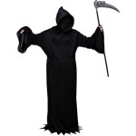 Dguisement faucheuse de la mort - ptit clown - taille s / m - halloween - adulte noir