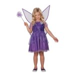 D�guisement de f�e pour enfant - violet - 140 - jupon en tulle - motifs triangulaires