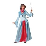 Déguisement fée marraine - atosa - bleu - satin et velours - licence cendrillon - femme Déguisement fée marraine - atosa - bleu - satin et velours - licence cendrillon - femme