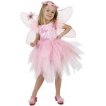 D�guisement f�e rose pale fille - 3 - 4 ans - costume de f�e avec robe ailes et couronne