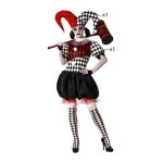Dguisement femme bouffon arlequin