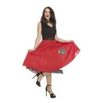 Dguisement femme - disfrazzes - 50 - 60 ye - ye girl - rouge - multicolore - polyester