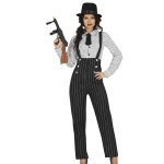 Dguisement gangster costume mafia annes 20 femme xl noir