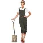 Dguisement femme militaire - smiffys - salopette verte et marron - adulte