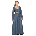 D�guisement femme de louest - m / l - bleu - blouse jupe ceinture et sac - adulte