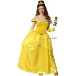 Dguisement femme belle princesse jaune