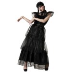 Dguisement de fte du mercredi femme - angel tomas sa - xs / s - noir - carnaval halloween