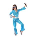D�guisement fille disco bleu