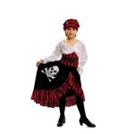 D�guisement fille pirate jolly - polyester - noir - pour enfants - robe bustier bandeau et ceinture