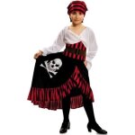 Dguisement de fille pirate jolly - polyester - noir et multicolore - pour enfant  partir de 3 ans