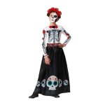 Dguisement fille squelette mexicain - atosa - dguisement fille squelette mexicain - noir - fille - ...
