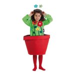 D�guisement - fleurs en pot - rouge - int�rieur - 3 ans