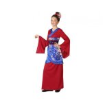 Dguisement geisha chinoise pour enfant - ac - dco - rouge - kimono ceinture n?ud papillon