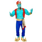 Dguisement gnie magique oriental complet - widmann - modle souple et lastique - bleu - homme - adulte ...