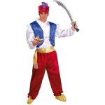 Dguisement de gnie ou sultan grenat pour homme - multicolore - taille standard 52 / 54