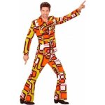 Dguisement gomtrique annes 70 homme - groovy - veste et pantalon - blanc et multicolore