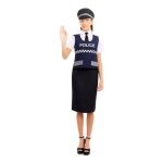 D�guisement - gilet de police femme - chemise - jupe - casquette