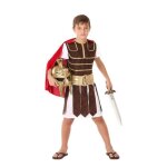 D�guisement de gladiateur - atosa - enfant 7 - 9 ans - multicolore - tunique ceinture cape - int�rieur ...