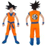 Dguisement goku garon - dragon ball - personnage fiction - polyester - blanc - orange