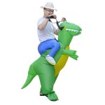 Dguisement gonflable costume halloween cosplay animaux - vert - taille enfant 80 - 120cm