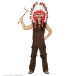 Dguisement grand chef indien homme xl - blanc - costume western pour adulte