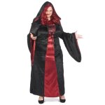 Dguisement - lucida - dguisement grande taille gothique  capuche rouge et noir femme