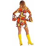 Dguisement groovy gomtrique annes 70 femme - widmann srl - blanc - multicolore - adulte