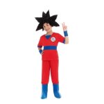 D�guisement - super guerrier - enfant 7 - 9 ans - rouge - pantalon t - shirt accessoires inclus