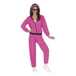 Dguisement - guirca - survtement fuchsia fluo - femme - manches longues - multisport