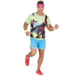 Déguisement gymnaste années 80 - fiestas guirca s. l. - l. adulte - noir - polyester - intérieur Déguisement gymnaste années 80 - fiestas guirca s. l. - l. adulte - noir - polyester - intérieur