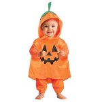 Déguisement - halloween - poncho bébé - citrouille orange - 18 / 24 mois - doux et festif Déguisement - halloween - poncho bébé - citrouille orange - 18 / 24 mois - doux et festif