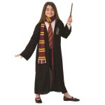 Déguisement harry potter - robe gryffondor écharpe cravate et baguette magique - enfant - rubies Déguisement harry potter - robe gryffondor écharpe cravate et baguette magique - enfant - rubies