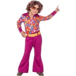 D�guisement enfant - disfrazzes - hippie des ann�es 70 - fleurs multicolores - 3 ans +