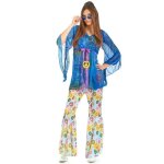 Dguisement - yiwu yuting - dguisement flower power hippie femme