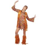 Dguisement hippie femme - ptit clown - taille l / xl - multicolore