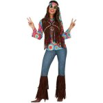 Dguisement hippie avec gilet pour femme