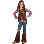 D�guisement - hippie marguerites - fille - 10 ans - noir - polyester