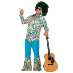 Dguisement hippie turquoise pour homme - widmann - xxl - polyester - intrieur