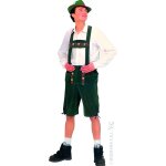 D�guisement homme bavarois m - costume tyrolien multicouleur avec pantalon � bretelles