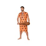 D�guisement homme des cavernes orange l�opard ? tunique longue adulte atosa