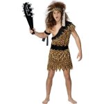 D�guisement homme des cavernes adulte xl - smiffys - motifs l�opard - imitation velours - tissu l�opard ...