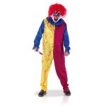 Dguisement homme clown psychopathe - rubies - cirque - adulte - rouge - extrieur - polyester