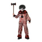 Dguisement homme clown rayures halloween