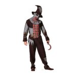 Dguisement homme epouvantail ensanglant - atosa - halloween - marron - adulte